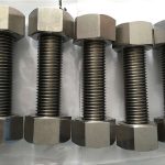 legura nikla 400 en2.4360 šipka s potpuno navojem s pričvrsnim maticama