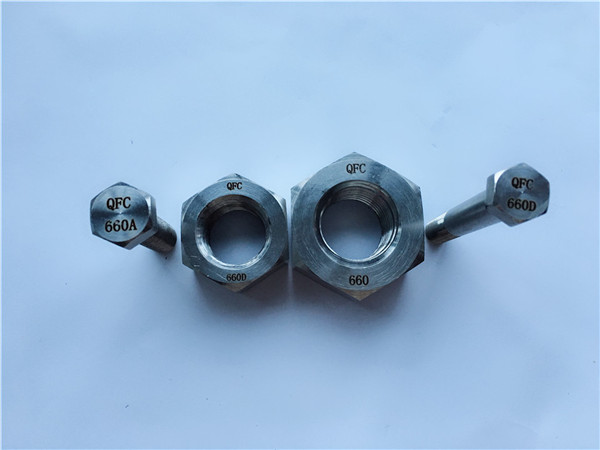 legura 660 šesterokutni vijci i matice, pričvršćivači din1.4980