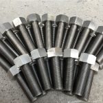 254smo uns s31254 en1.4547 vijaka i matica 1-1 / 2 ”-8unx180mm navojna šipka