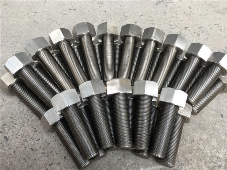 254smo uns s31254 en1.4547 vijaka i matica 1-1 / 2 ”-8unx180mm navojna šipka